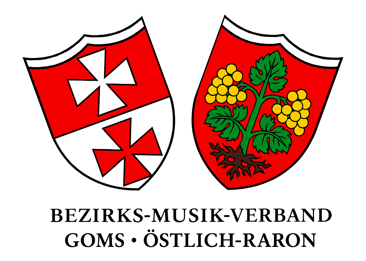 Logo Bezirksmusikverband 
Goms/Östlich Raron